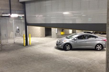 High Speed Roll Up Door 1024 with sloped BB in Parking Garage high speed roll up door 1024 with sloped BB in Parking Garage