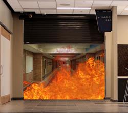 Fire Door with Fire Behind 2015 Fire Door with Fire Behind 2015