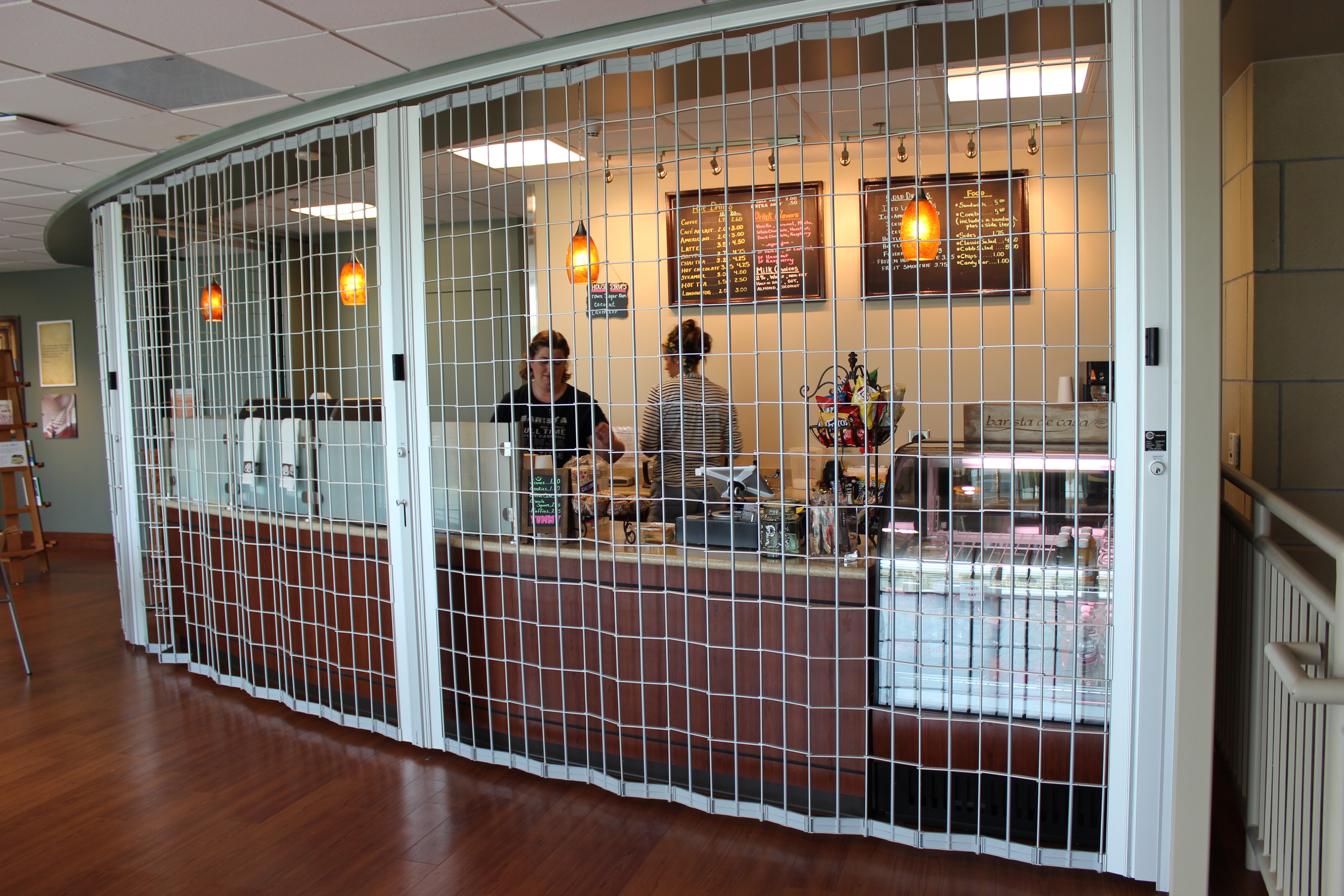 Food court side fold