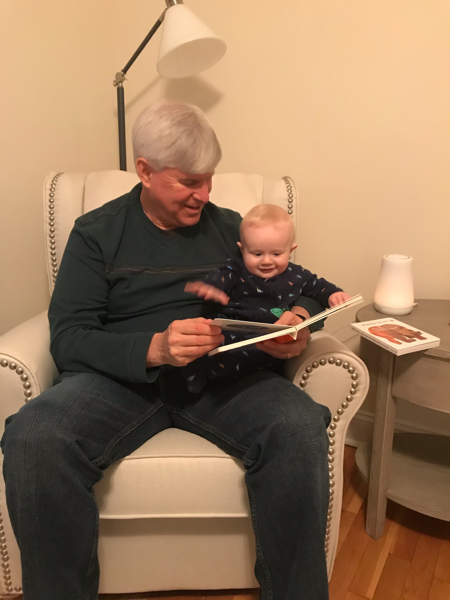 Jim with grandson