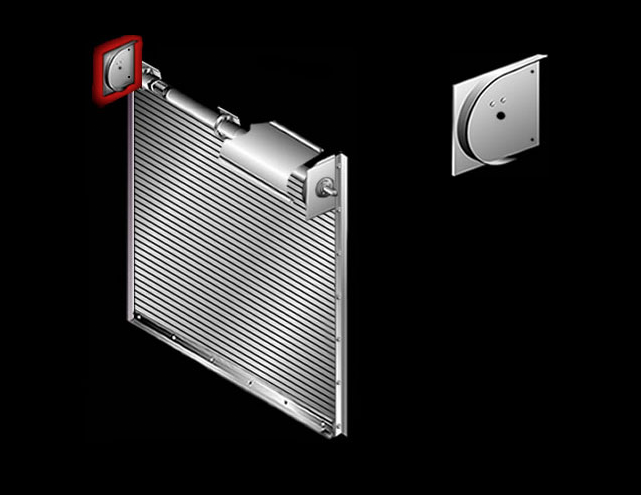 adjustor-bracket on rolling door 