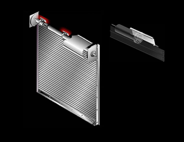 fastening-section on rolling door 