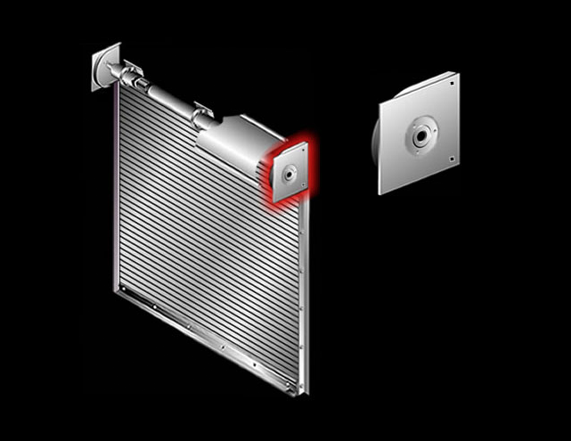 operator-bracket on rolling door 