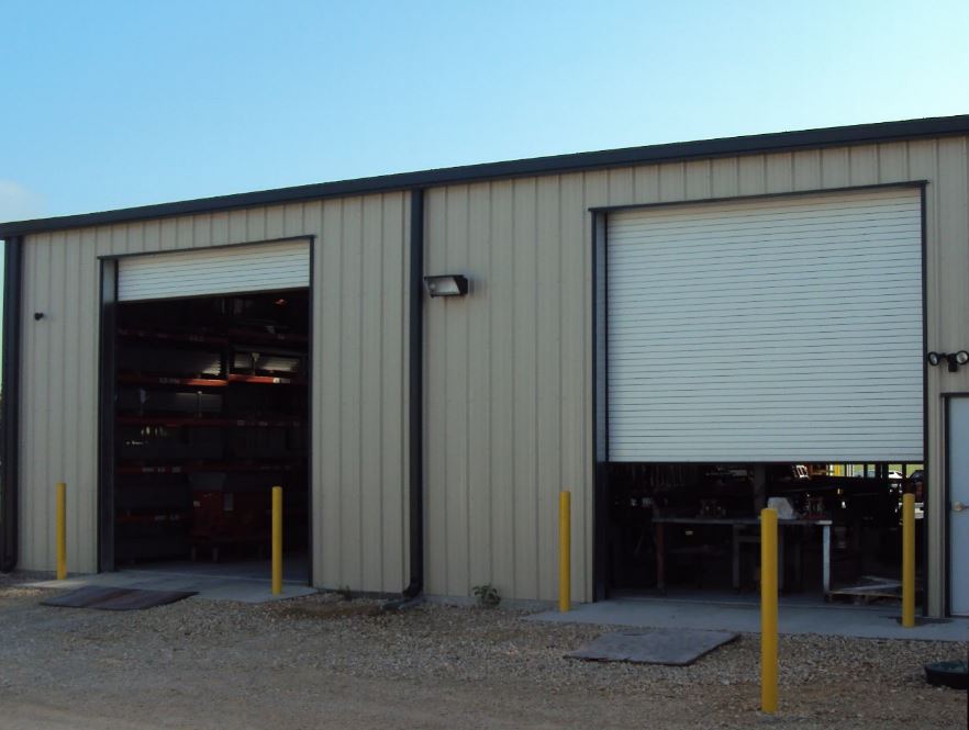 industrial garage door open